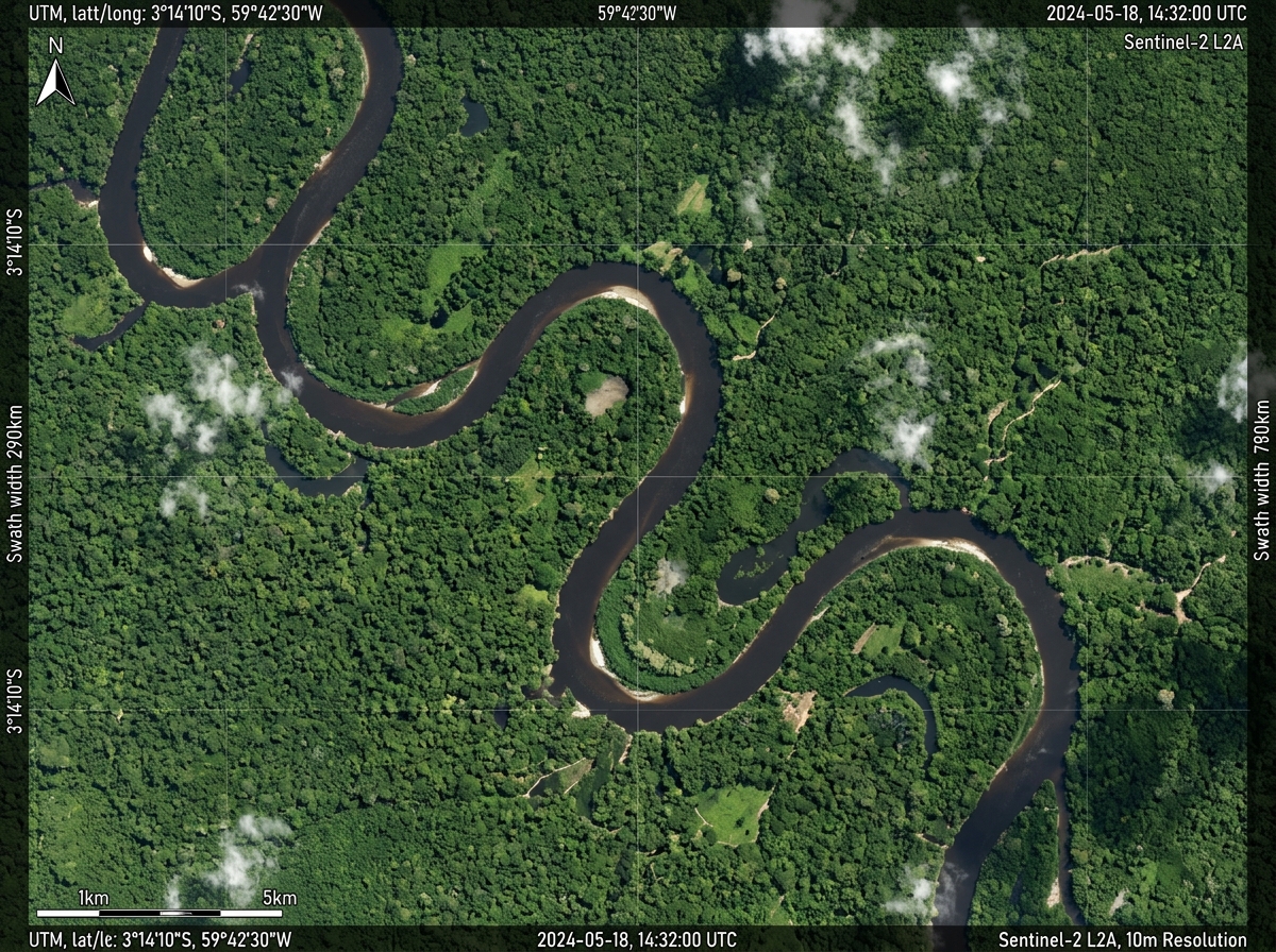Satellite NDVI telemetry